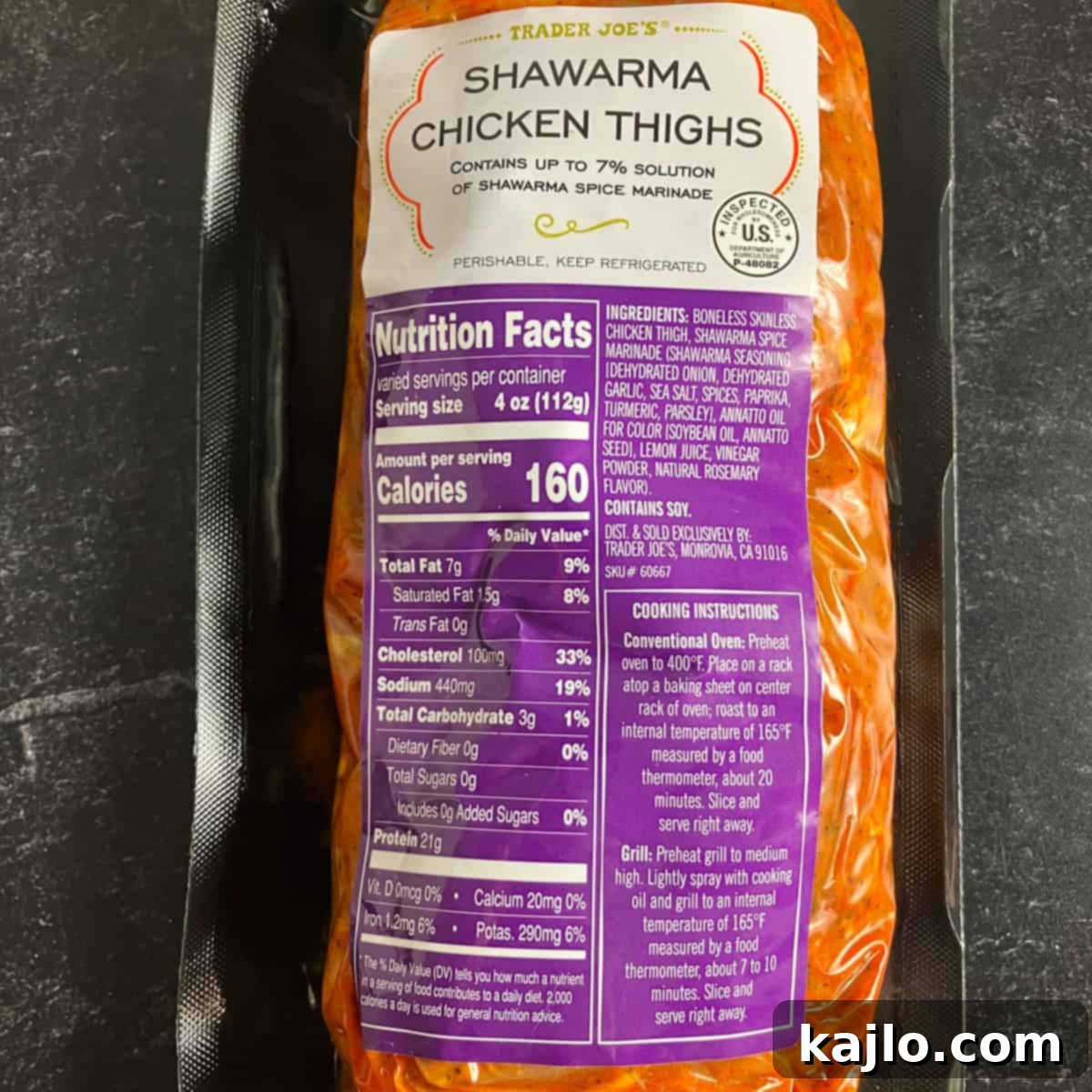 trader joes chicken shawarma