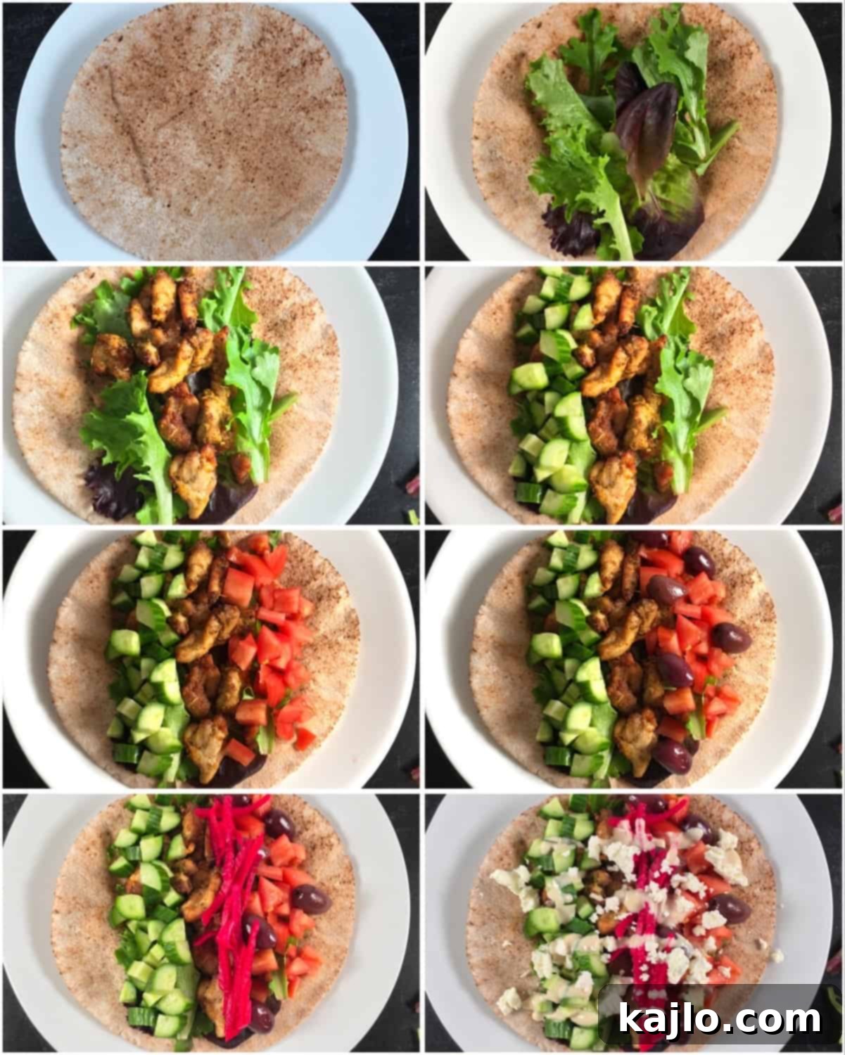 how to make air fryer chicken shawarma wraps