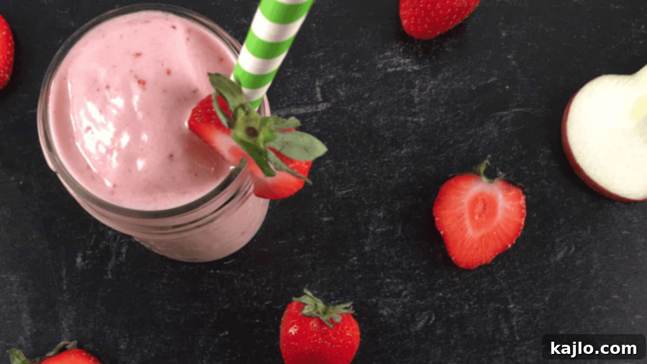 Apple Strawberry Smoothie