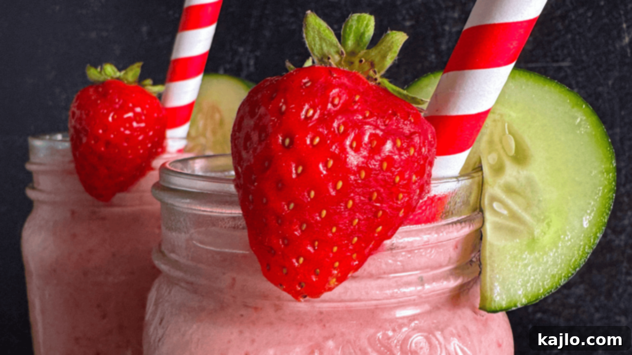 strawberry cucumber smoothie