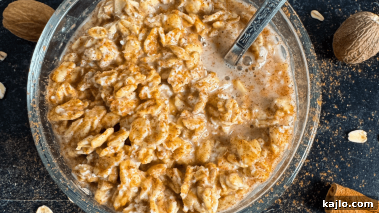 cinnamon spice overnight oats recipe