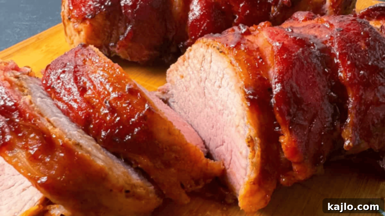 bacon wrapped pork loin