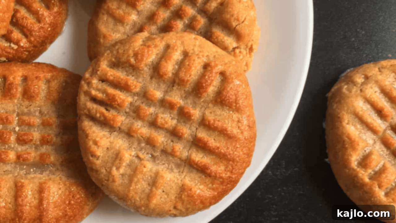 Conquer Midnight Munchies with 10 Quick Air Fryer Bites 3 Batch of soft and chewy peanut butter cookies made in an air fryer.