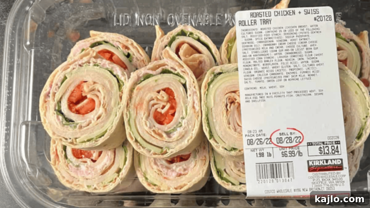 Variety of Costco Sandwiches and Wraps, convenient for quick meals or parties