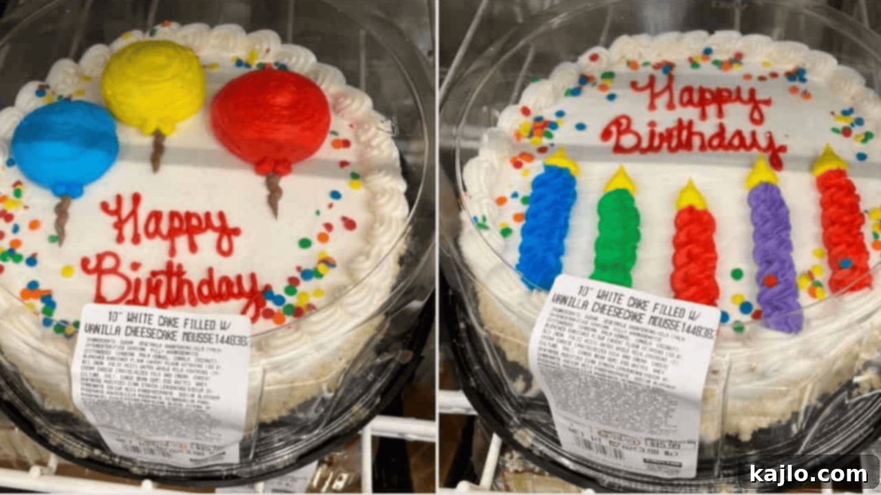 Decorated Costco Cakes, combining decadent flavors and generous portions