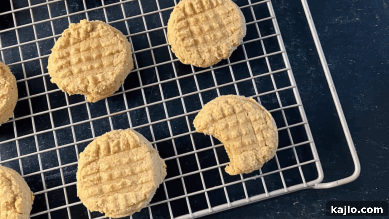 Protein Peanut Butter cookies made with Kodiak Cakes mix