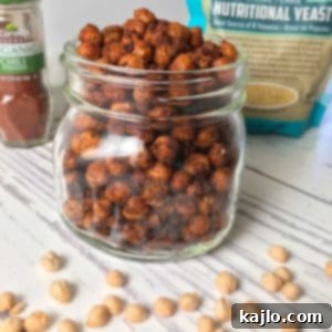 Crunchy Air Fryer Chickpea Snacks 7 air fried chickpeas