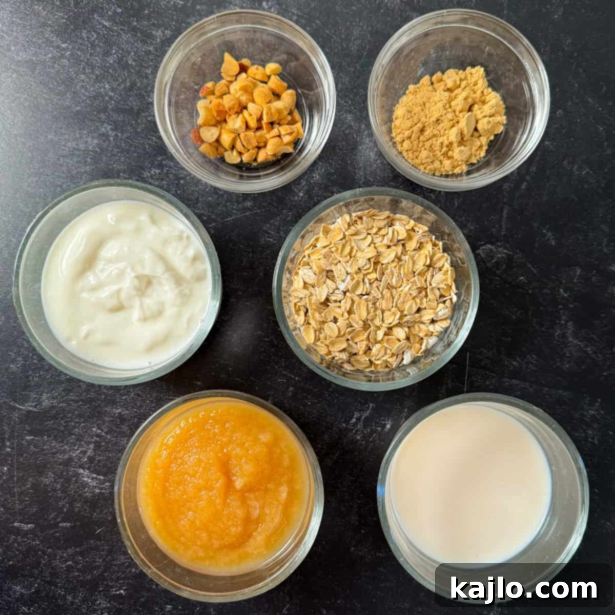 applesauce overnight oats ingredients