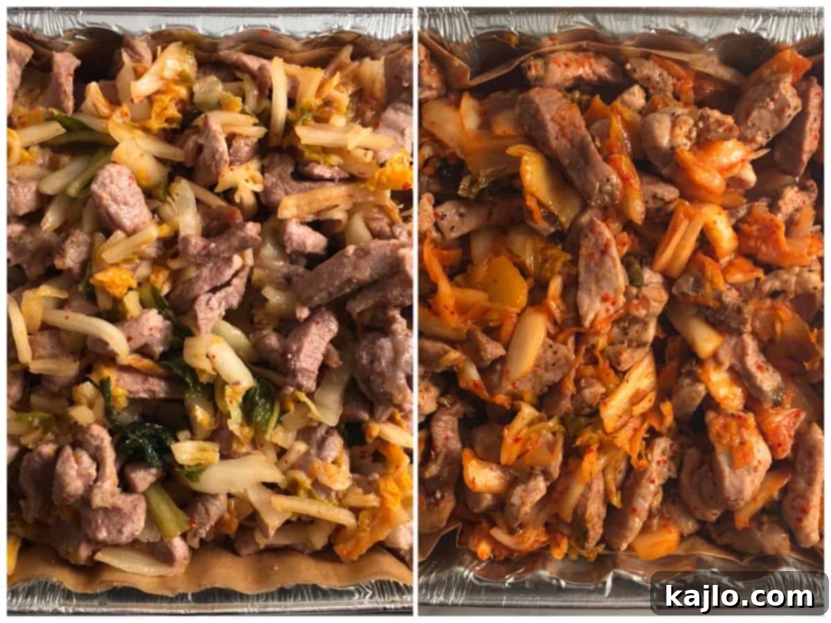 mild veggies and spicy veggies