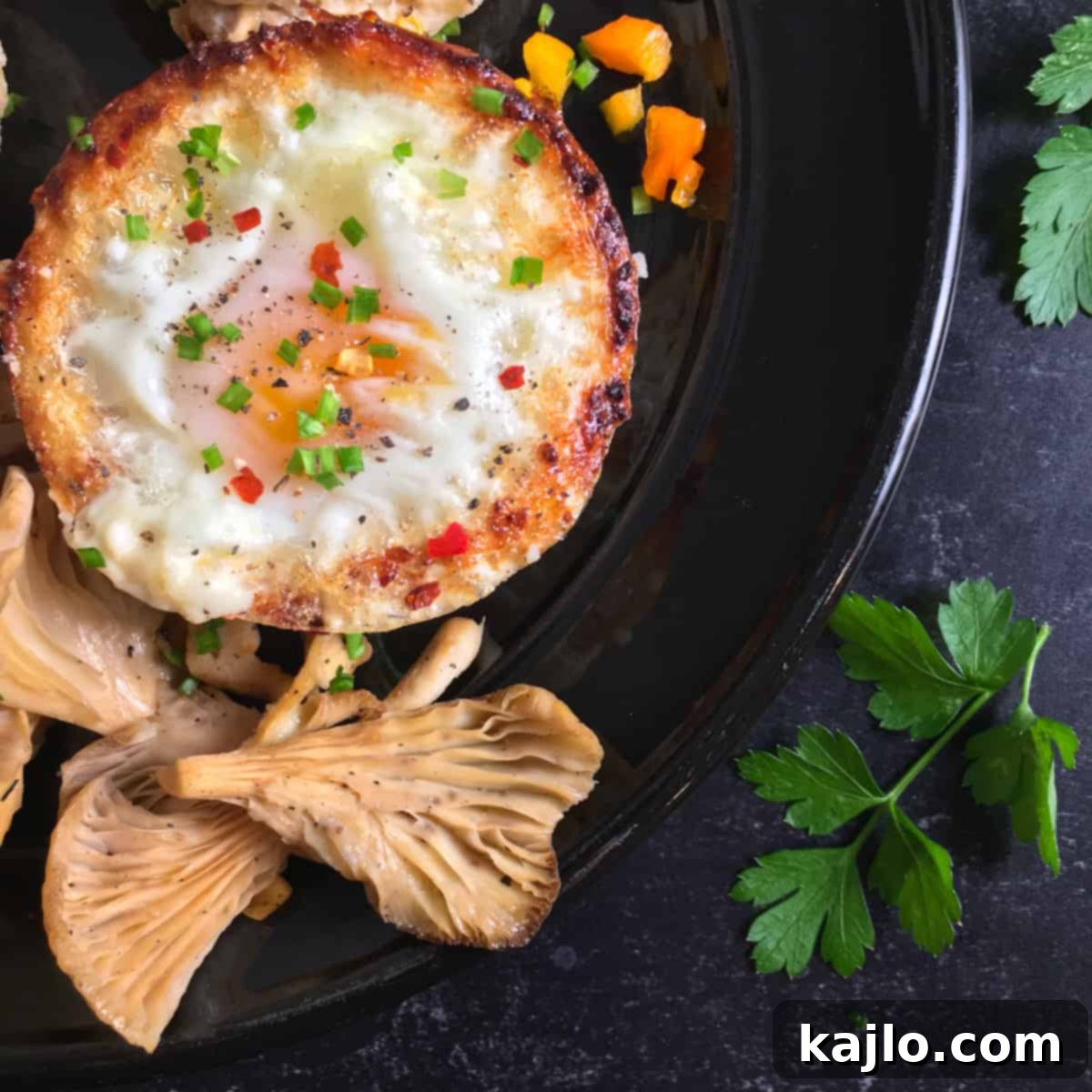 Air Fryer Keto Low Carb Egg Muffins Recipe 3 Close-up of freshly cooked egg bites in an air fryer