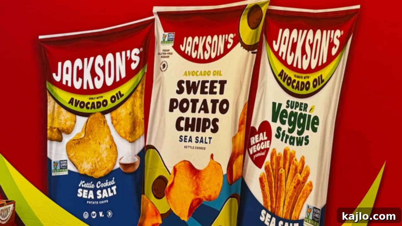 Bag of Jackson's Sweet Potato Chips (Sea Salt flavor).