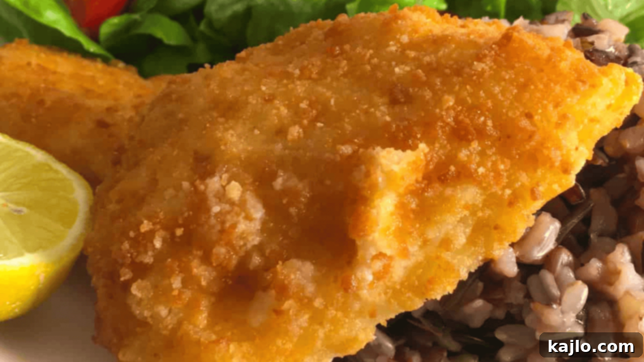 Two-Ingredient Wonders: Quick and Delicious 5 Perfectly golden and crispy breaded fish fillet from air fryer