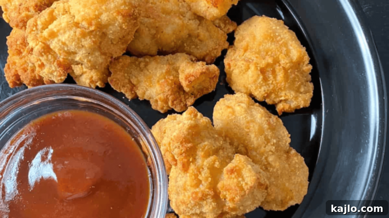 Two-Ingredient Wonders: Quick and Delicious 10 Crispy air fryer popcorn chicken pieces