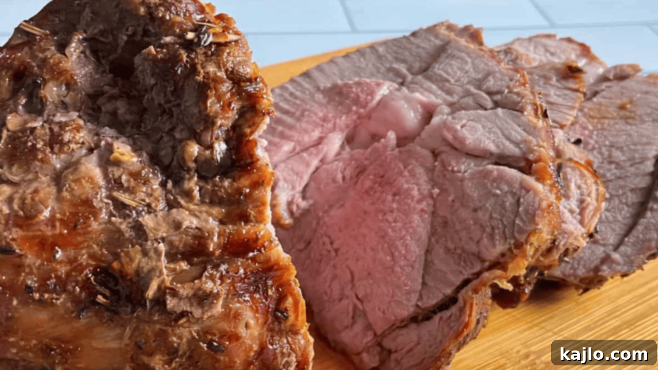 lamb roast with mint sauce