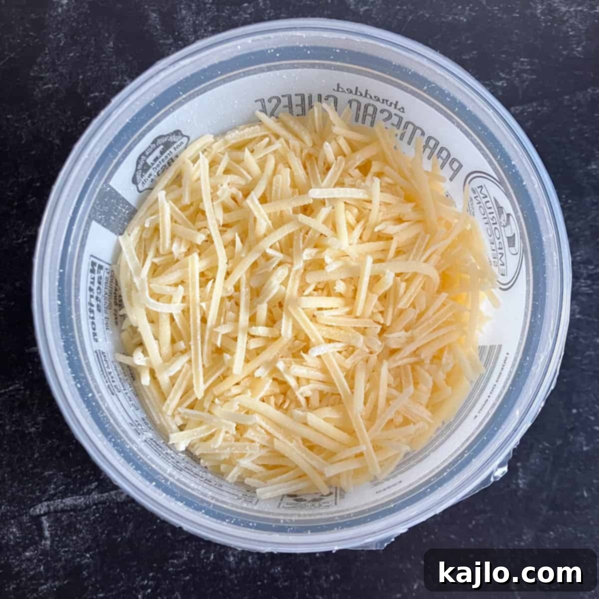 High-quality shredded Parmesan cheese, perfect for making crispy snacks.