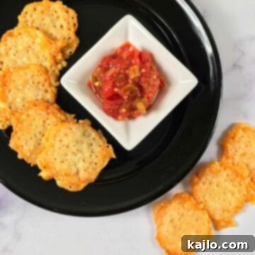 air fryer parmesan crisps
