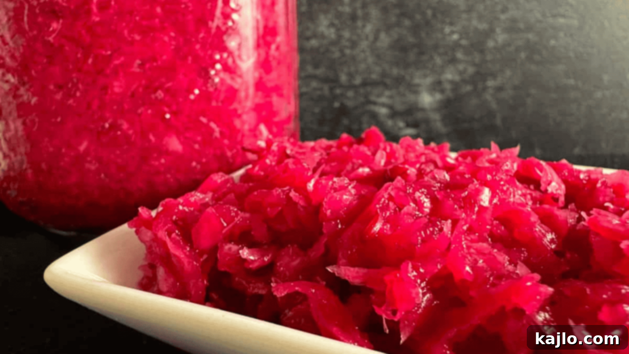 Elevate Your Week: 10 Essential Veggie Dishes 7 pink sauerkraut