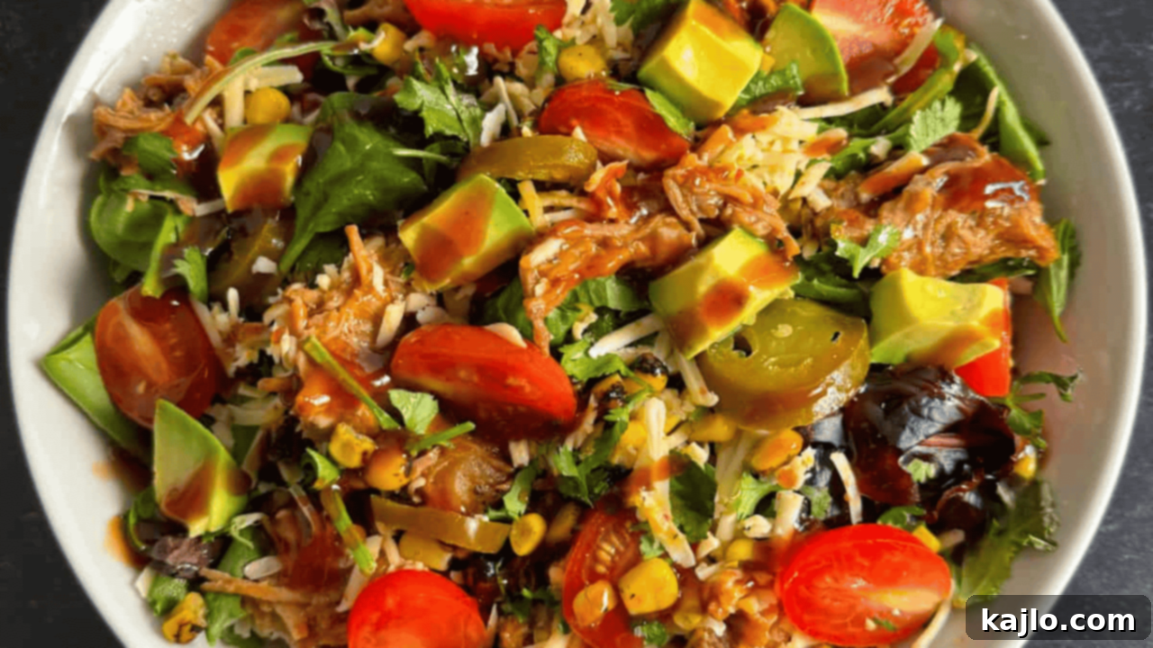 10 Easy Lunches to Keep You Full 6 pulled pork salad bowls