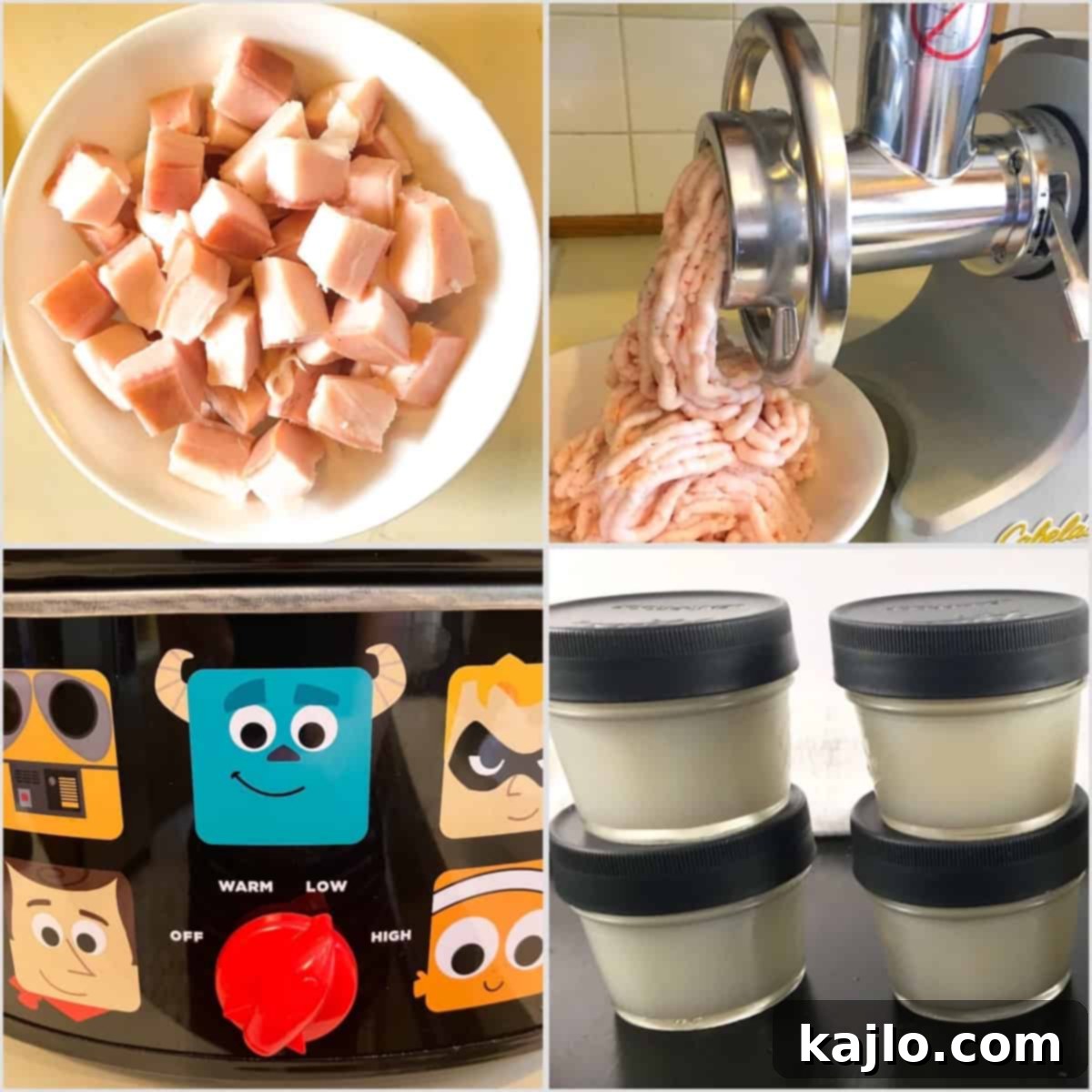 Unlock Pure Lard From Your Slow Cooker 9 slow cooker filled with ground pork fat, beginning the rendering process