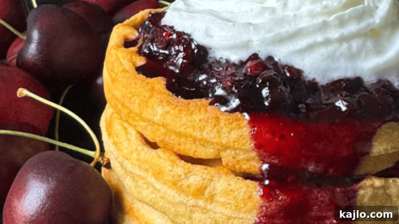 Fluffy Kodiak Cakes waffles topped with vibrant mixed berry syrup, a perfect high-protein breakfast