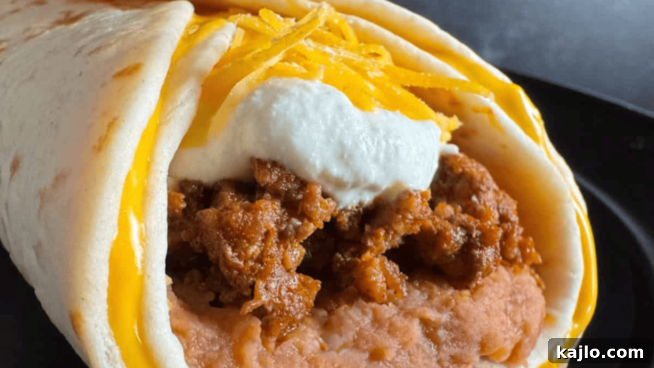 10 Wallet-Wise Bean Recipes 8 taco bell beefy 5 layer burrito copycat