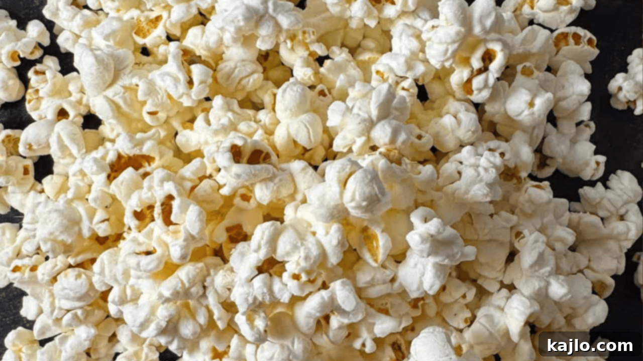 Effortless Eating for Your Busiest Days 9 Fluffy air fryer popcorn in a bowl