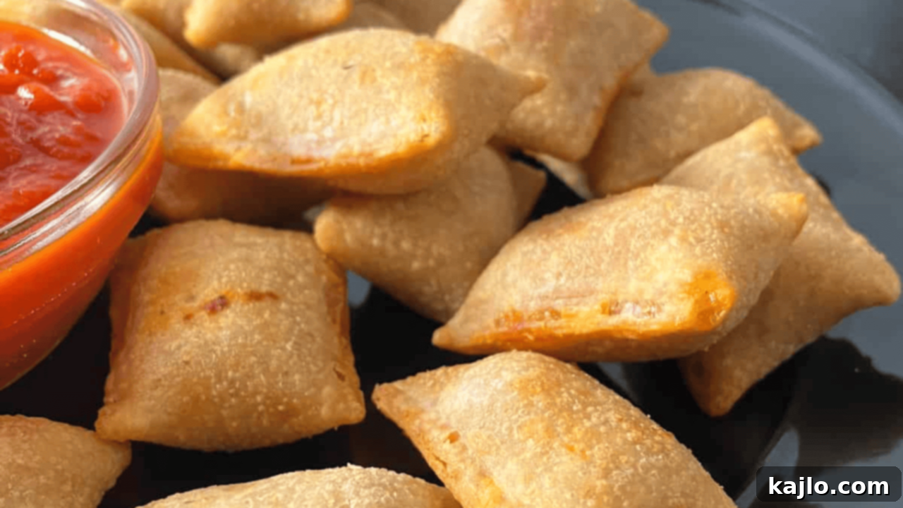 Effortless Eating for Your Busiest Days 10 Crispy Totino's Pizza Rolls cooked in an air fryer
