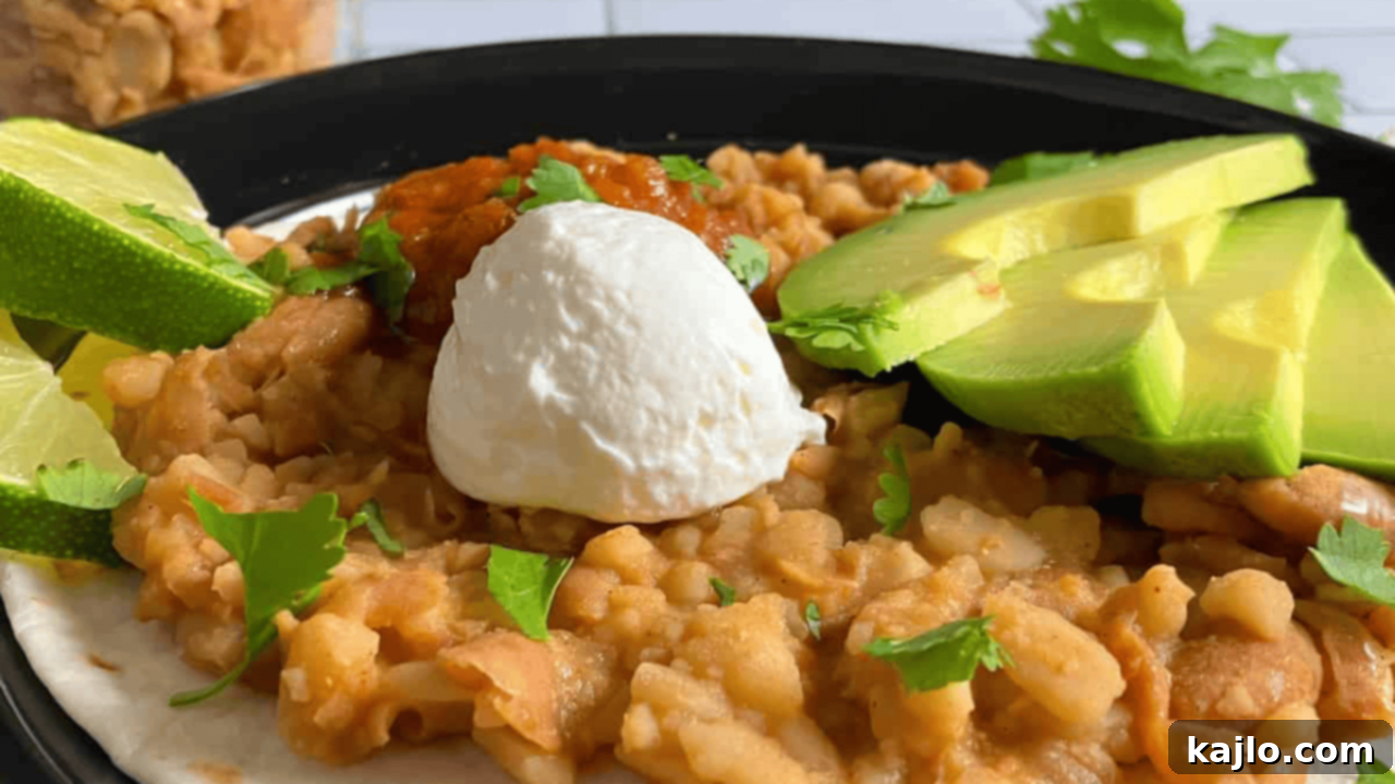 Creamy and flavorful Instant Pot Peruvian Beans (Canary Beans)