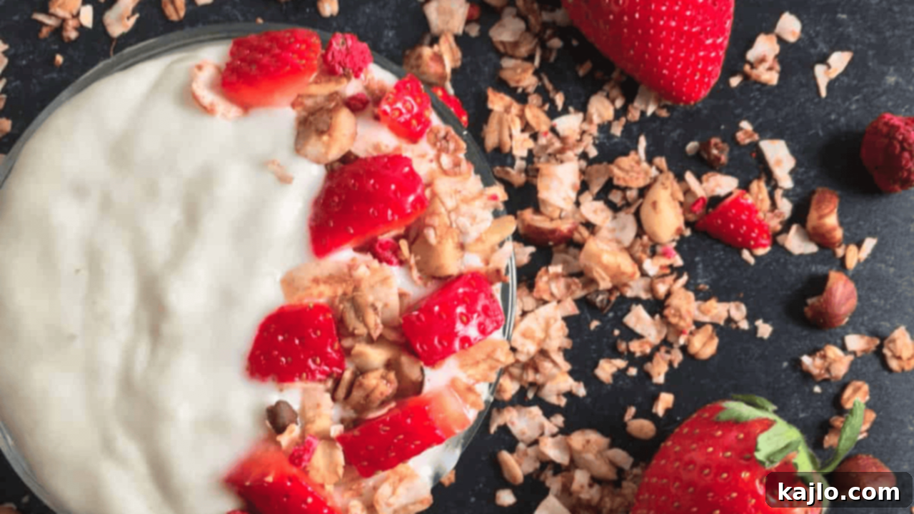 Smooth and creamy homemade Instant Pot Oat Milk Yogurt