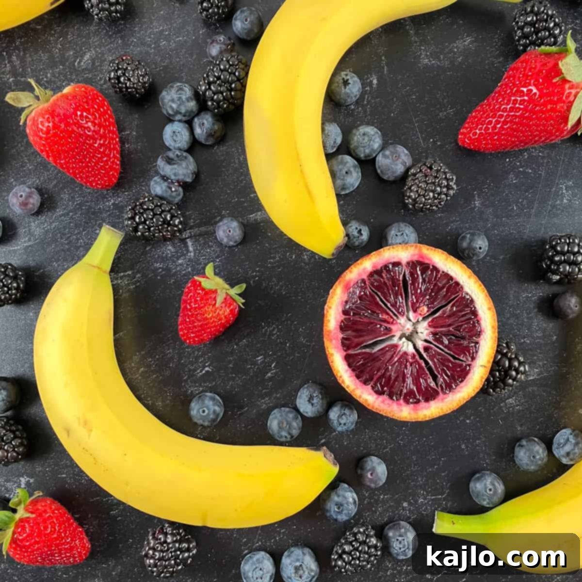 The World of B Fruits Over 40 Varieties Revealed 10 A selection of fruits that start with B, artfully arranged to showcase their variety.