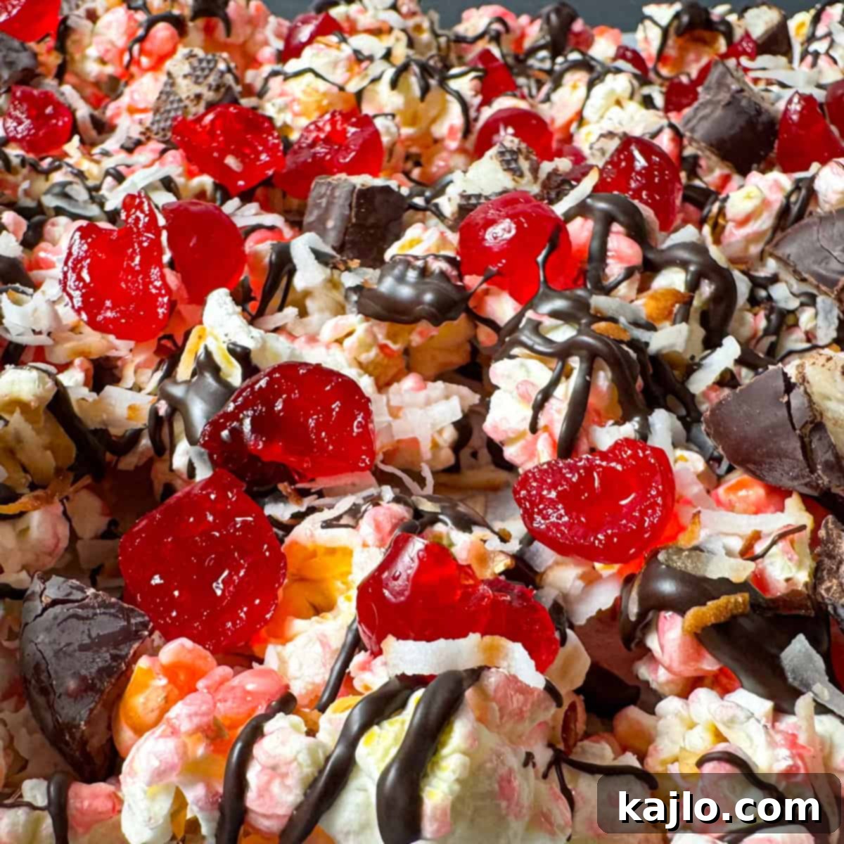 Pink Cherry Popcorn Delight 7 popcorn cherry ripe