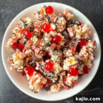 Pink Cherry Popcorn Delight 9 cherry ripe popcorn recipe
