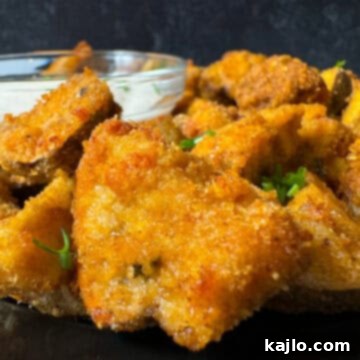 crumbed mushrooms air fryer