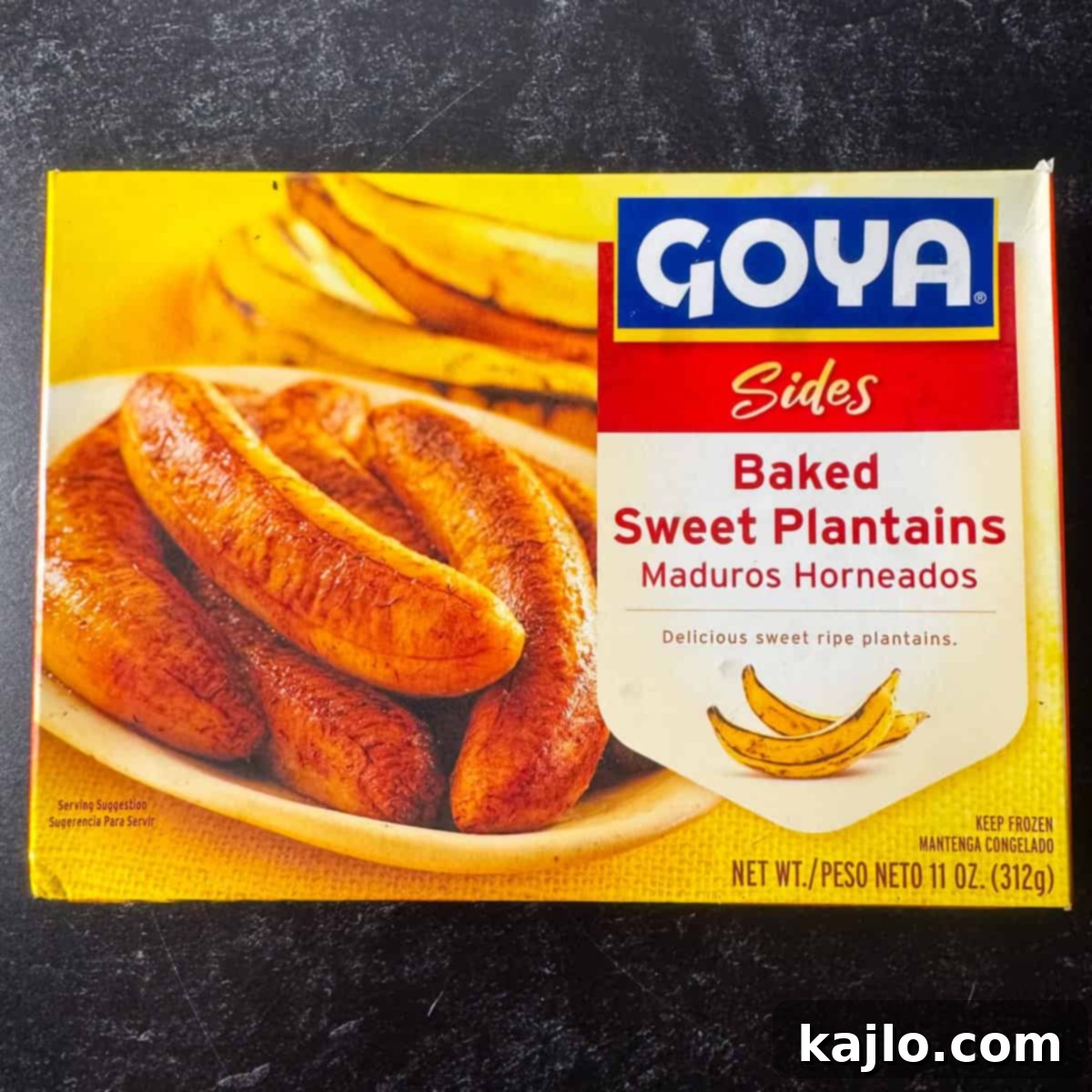 Air Fried Frozen Plantains Sweet Maduros and Savory Tostones 4 Sweet ripe plantains ready for air frying, showing a deep yellow to brown hue.