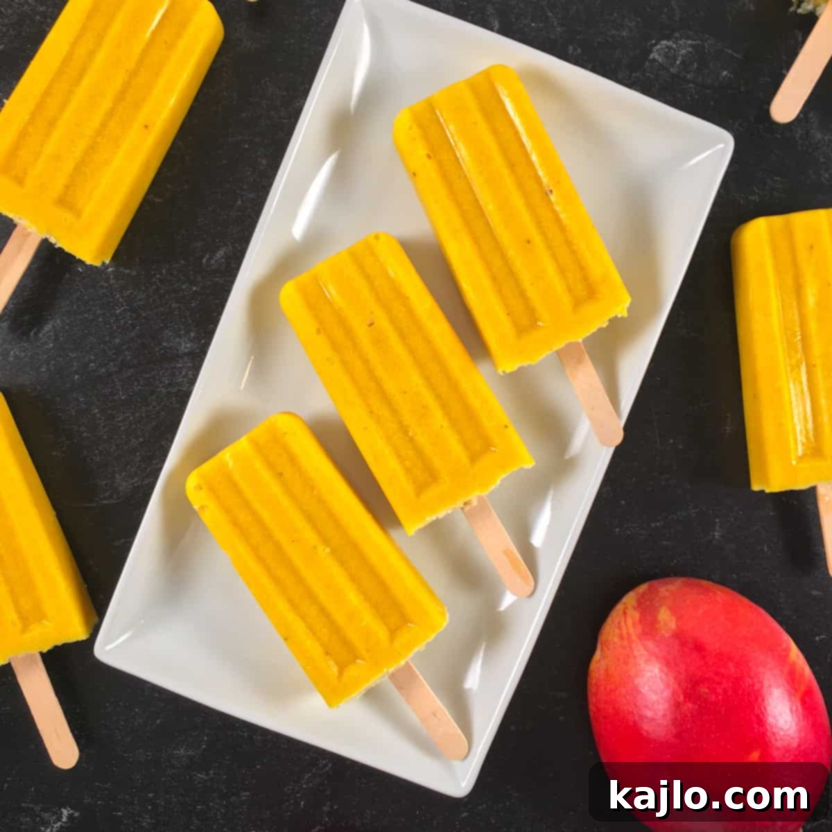 Weight Gainer Mango Popsicles 6 Weight gain popsicles, creamy and delicious