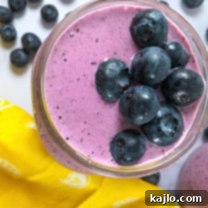 Keto Blueberry Smoothie square image