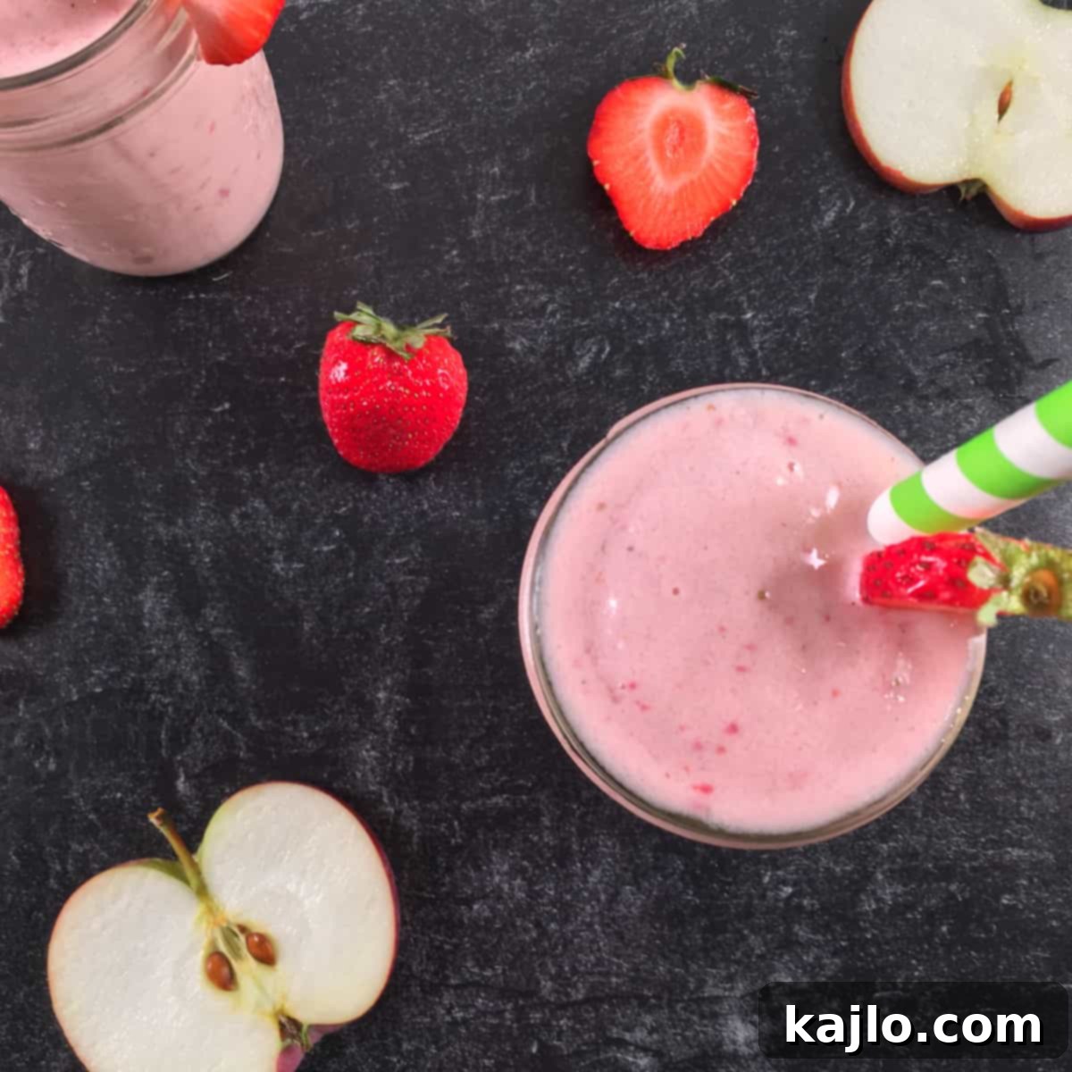 Berry Fresh Slimmer Smoothie 2 strawberry apple smoothie recipe