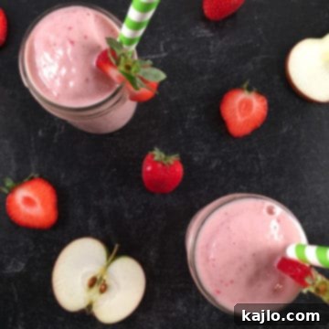 Berry Fresh Slimmer Smoothie 5 apple strawberry smoothie