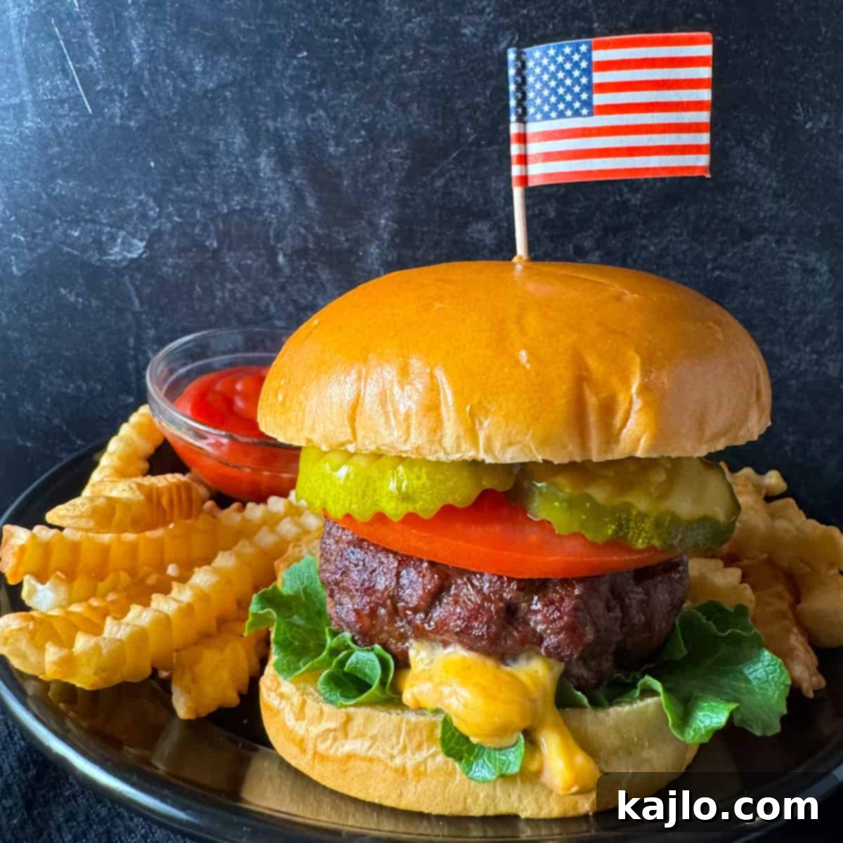 Air Fryer Juicy Lucy Burgers with a Melty Core 8 air fryer burgers stuffed with cheese