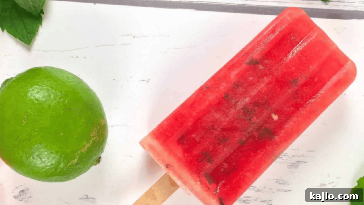 10 Irresistible Frozen Treats That Will Make You Ditch Ice Cream 6 Watermelon lime popsicles - naturally sweetened