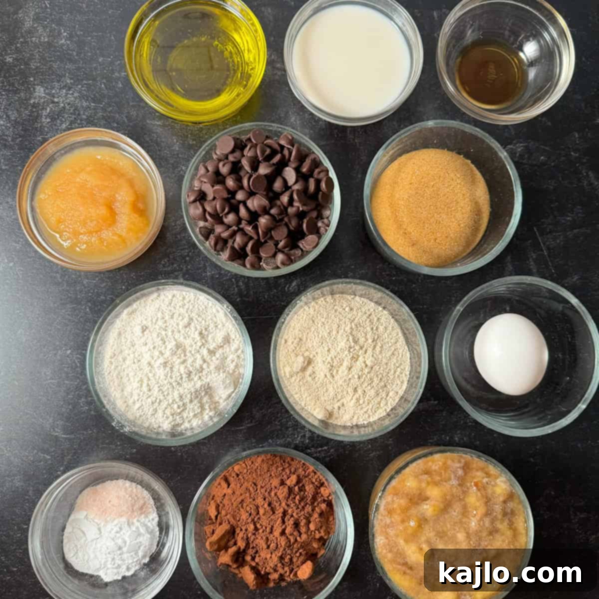 chocolate banana protein muffin ingredients
