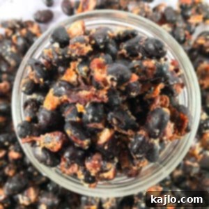 crispy cheesy black beans, oven or air fryer recipe