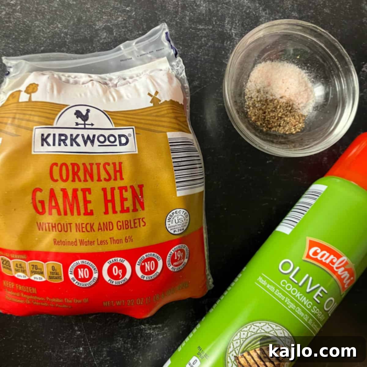 Crispy Air Fryer Rotisserie Cornish Hen Recipe and Nutrition Facts 3 air fryer cornish hen ingredients