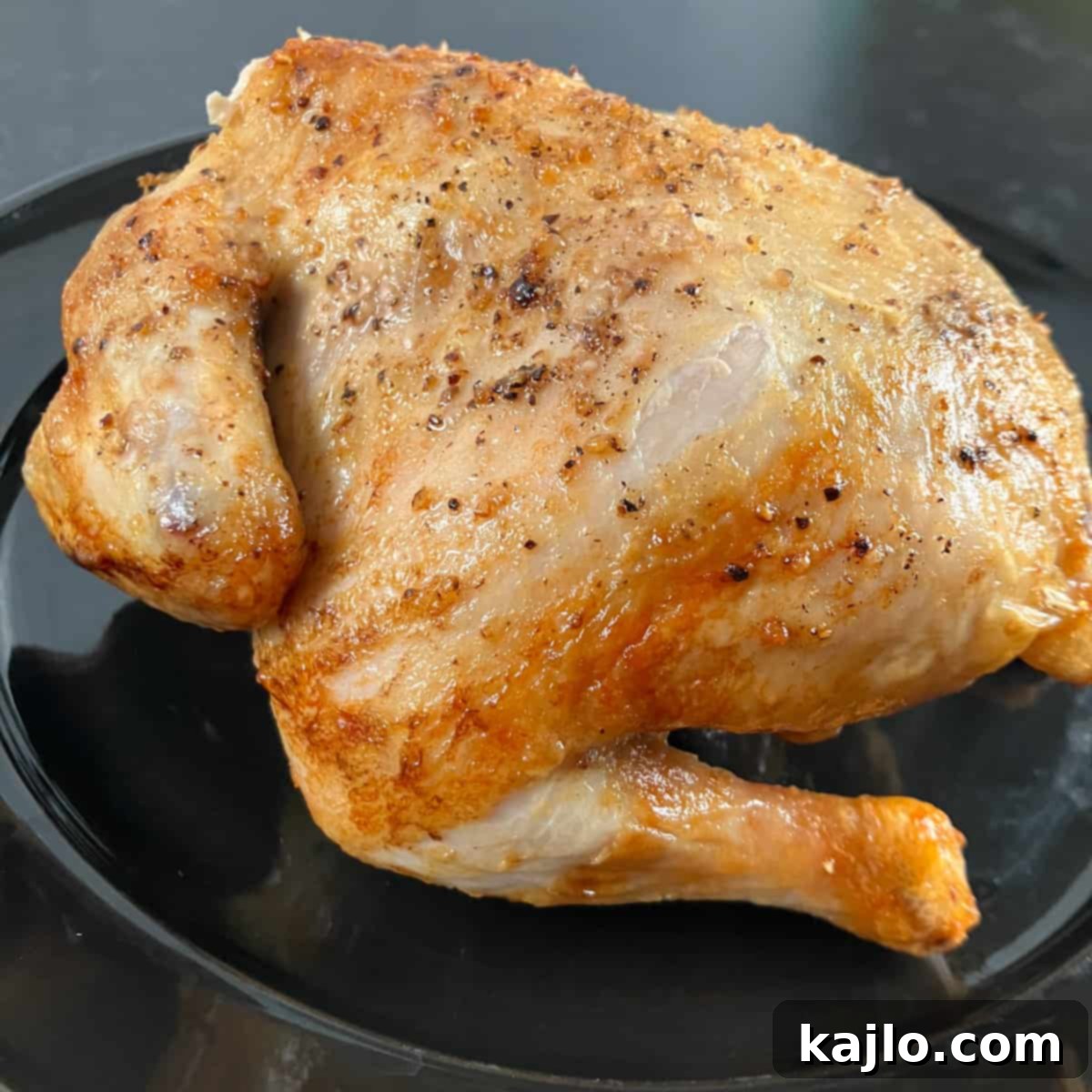 Crispy Air Fryer Rotisserie Cornish Hen Recipe and Nutrition Facts 7 cornish hen air fryer spit