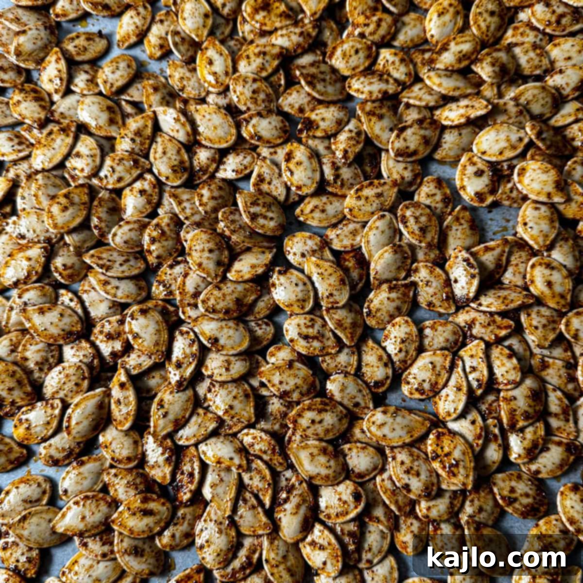 Gourmet Roasted Pumpkin Seeds 6 How to arrange pumpkin seeds for roasting