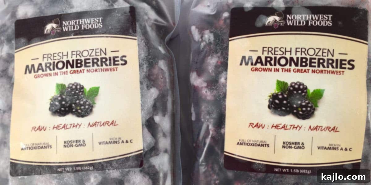 frozen-marionberries