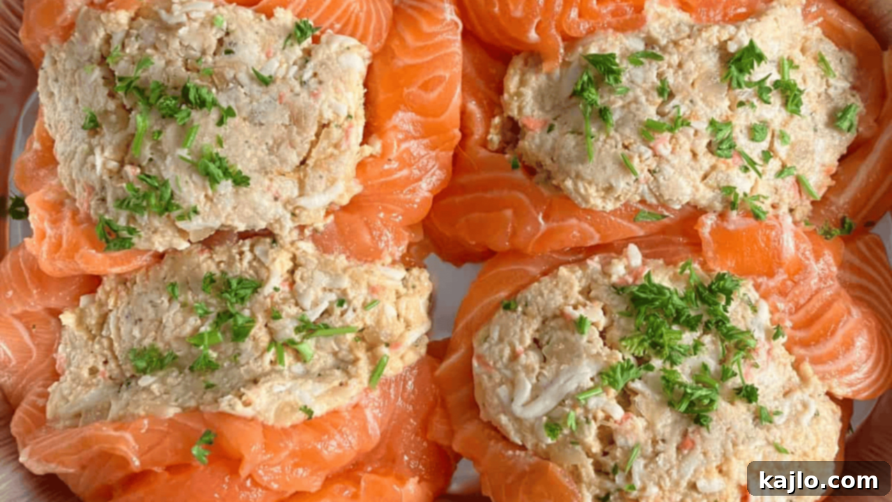 Stuffed salmon